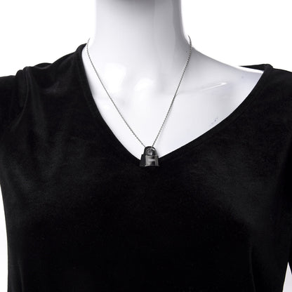 Hermes Swift Small O'Kelly Pendant Necklace Black 2 of 8