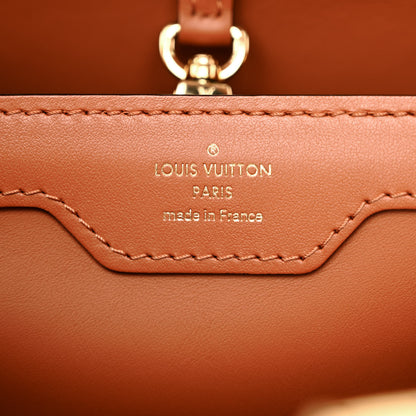 Louis Vuitton Raffia Capucines MM Caramel Ecru 6 of 9