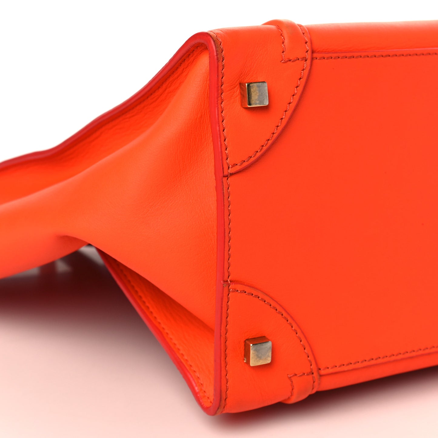 Smooth Calfskin Mini Luggage Orange