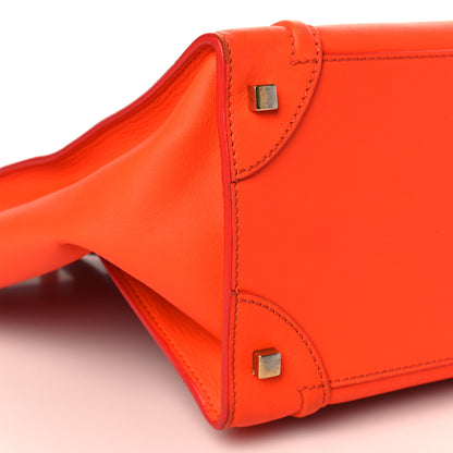 Celine Smooth Calfskin Mini Luggage Orange 7 of 11