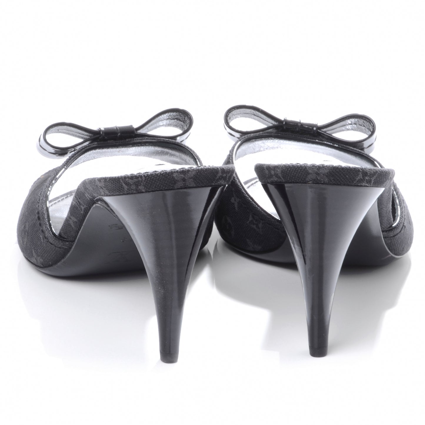 Monogram Mini Grenadine Heels Black 39