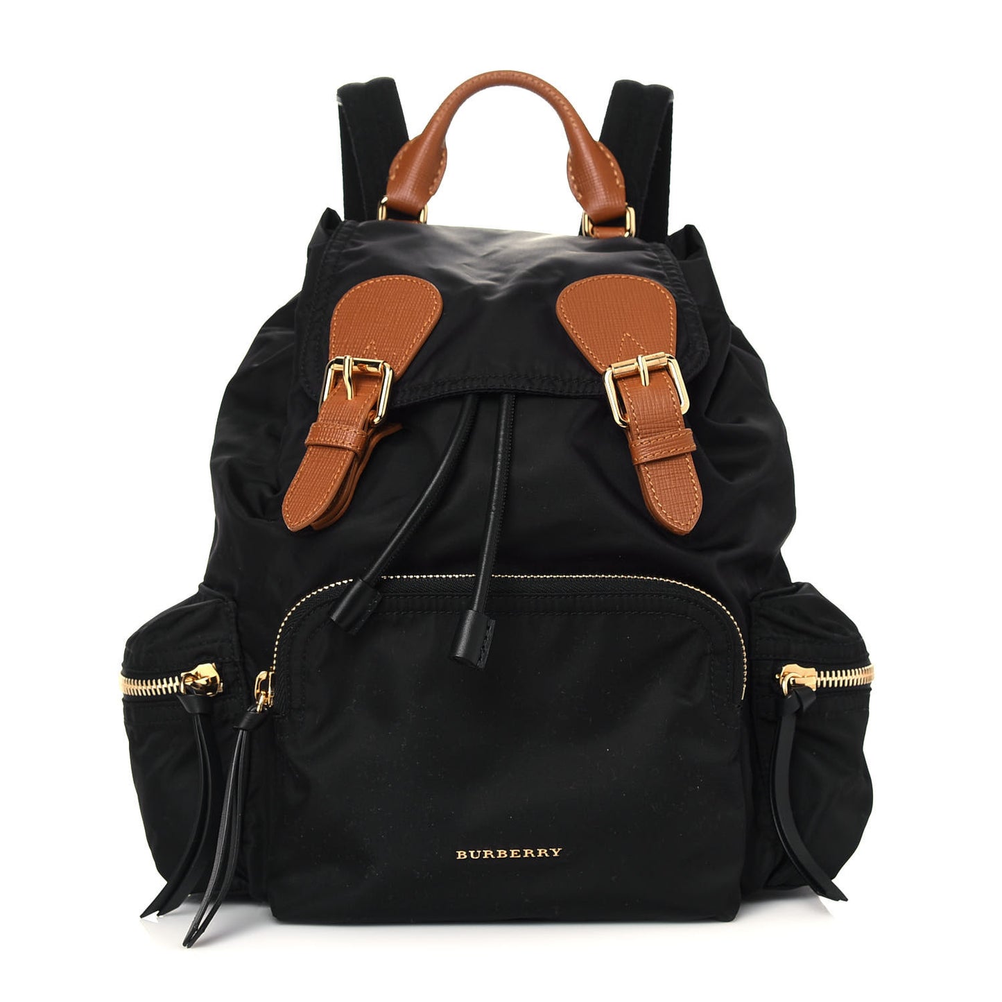 Nylon Medium Rucksack Backpack Black