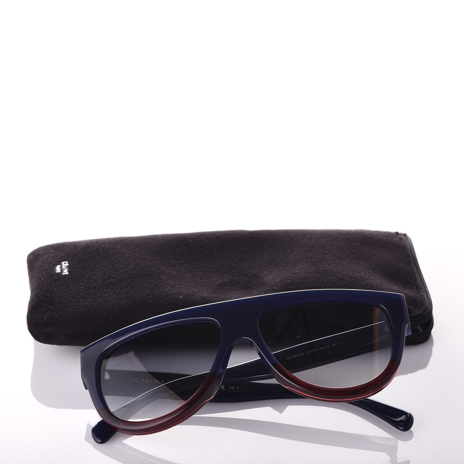 Celine Shadow Sunglasses 41026/S Blue Red 7 of 7