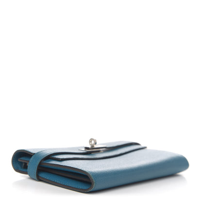 Hermes Epsom Kelly Longue Wallet Bleu Izmir 4 of 8