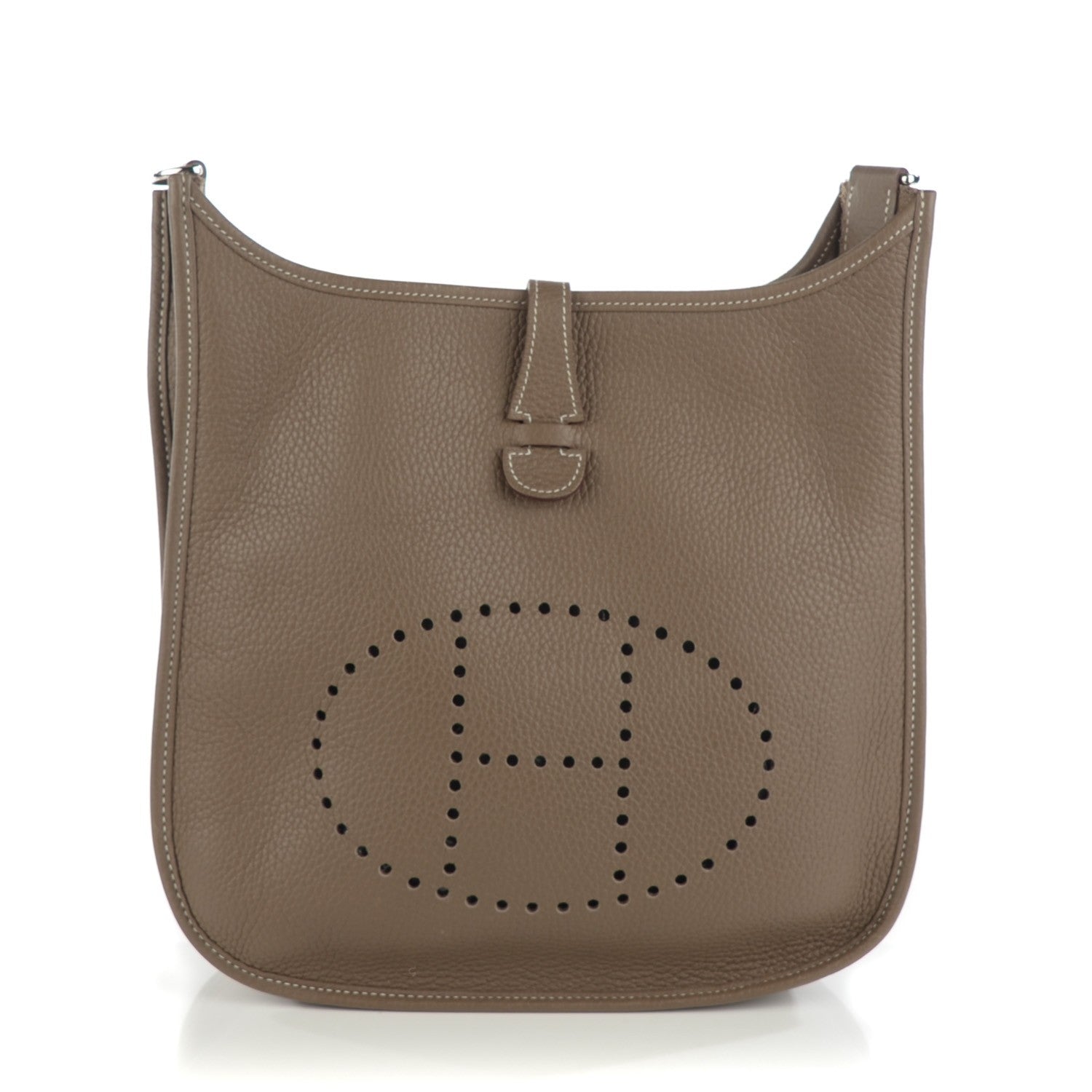 Hermes Taurillon Clemence Evelyne III PM Etoupe 1 of 8