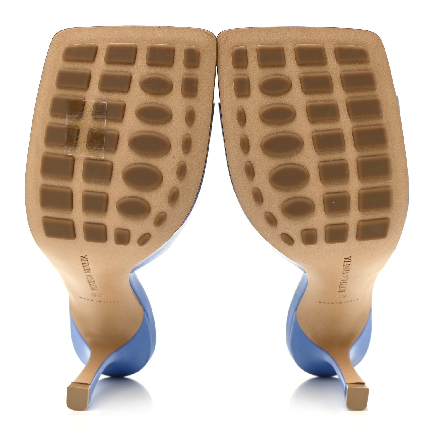 Bottega Veneta Lambskin Stretch Mule Sandals 39 Aquarium 5 of 8