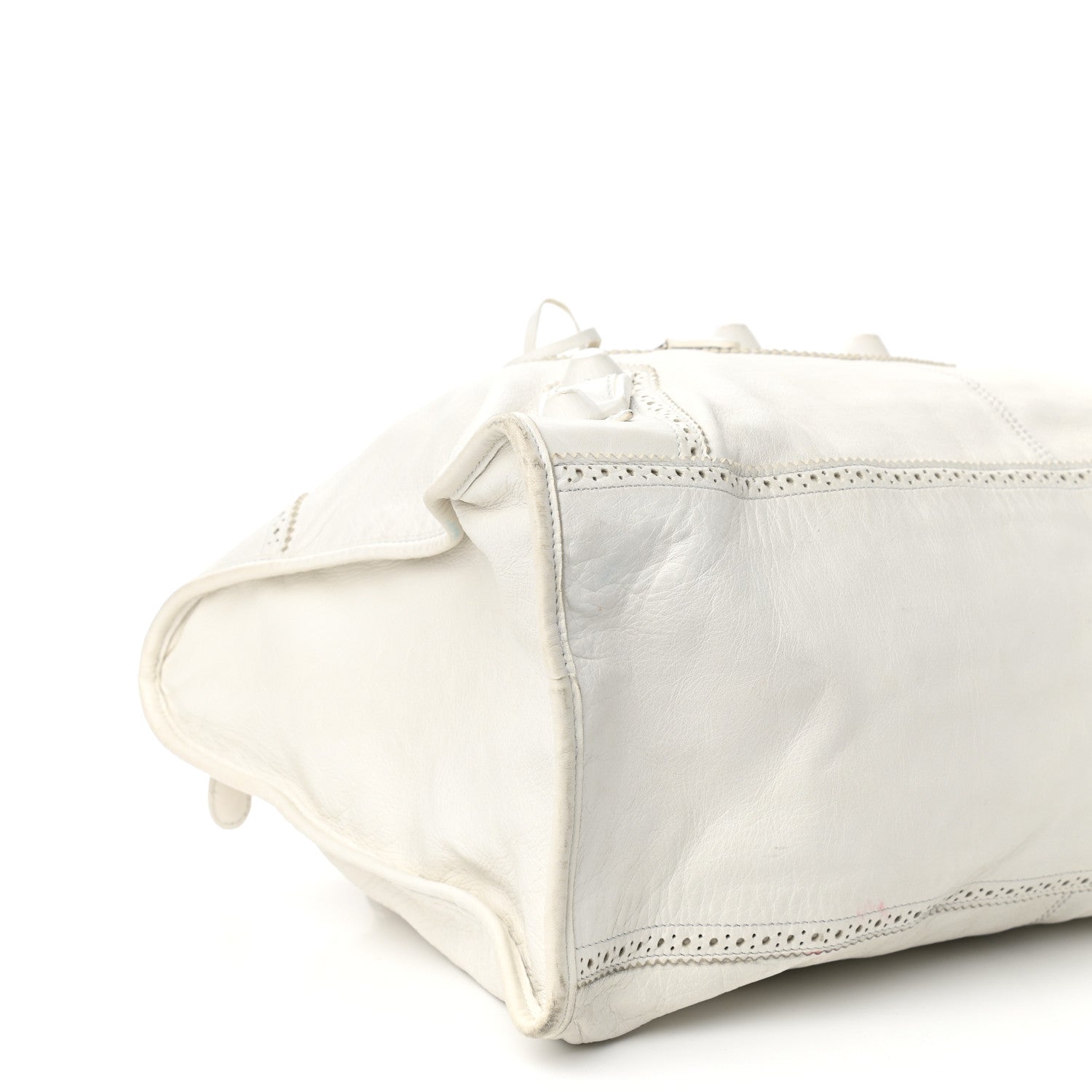 Balenciaga Agneau Giant Brogues Hardware Work White Light 8 of 9