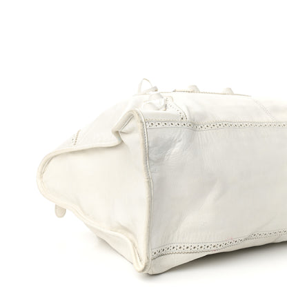 Balenciaga Agneau Giant Brogues Hardware Work White Light 8 of 9