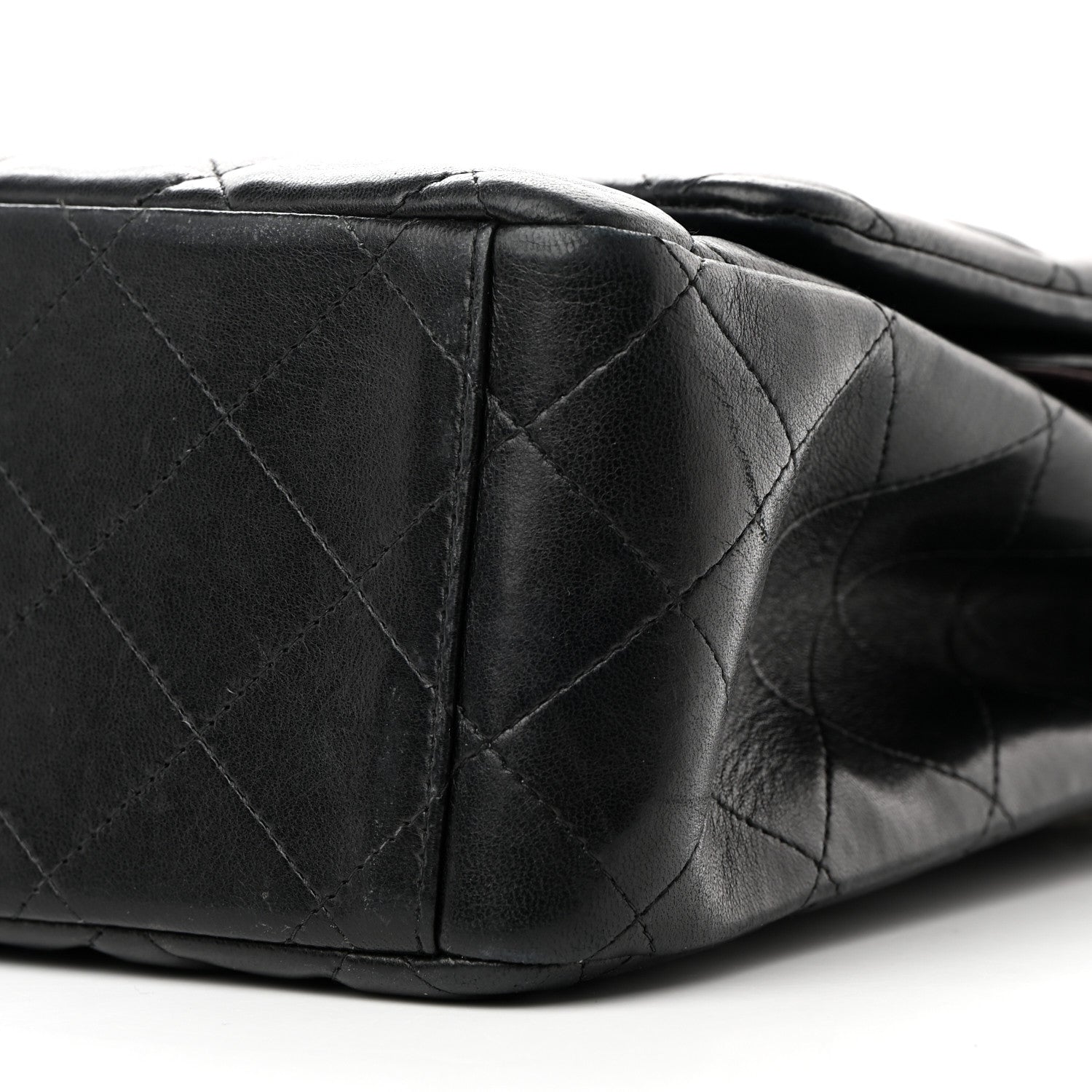 Chanel Lambskin Quilted Maxi Double Flap Black 10 of 22