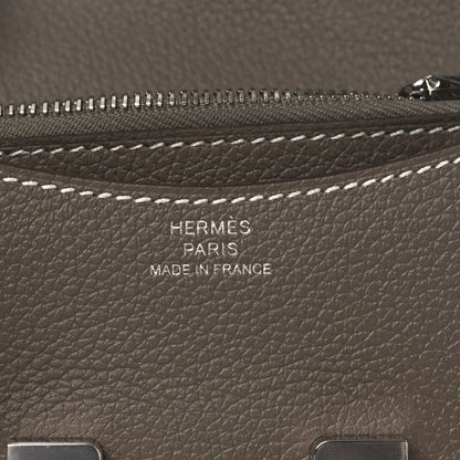 Hermes Evercolor Constance Slim Wallet Etoupe 7 of 10