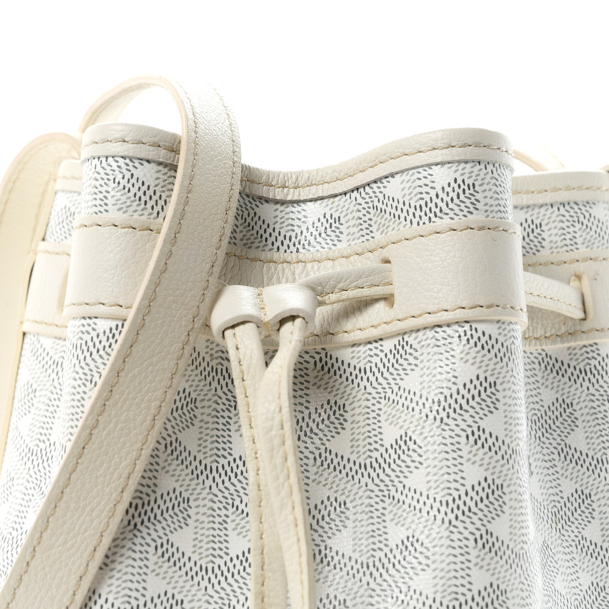 Goyard Goyardine Petit Flot Bucket Bag PM White 8 of 10