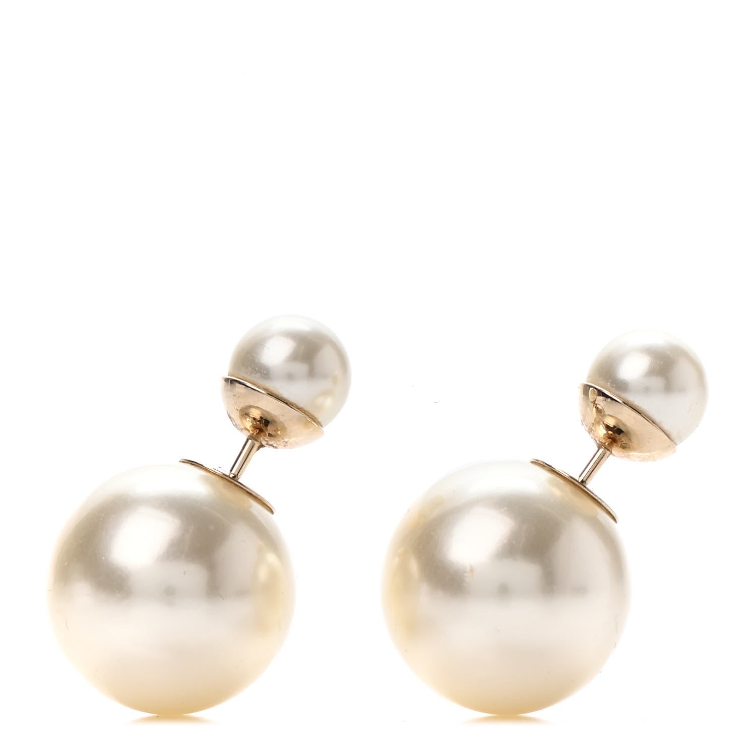Christian Dior Pearl Mise En Dior Tribal Earrings 1 of 4