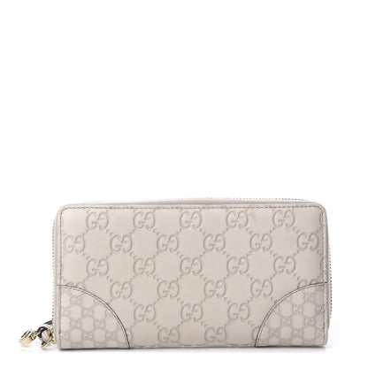 Gucci Guccissima Signature Microguccissima Bree Zip Around Wallet Off White 1 of 8