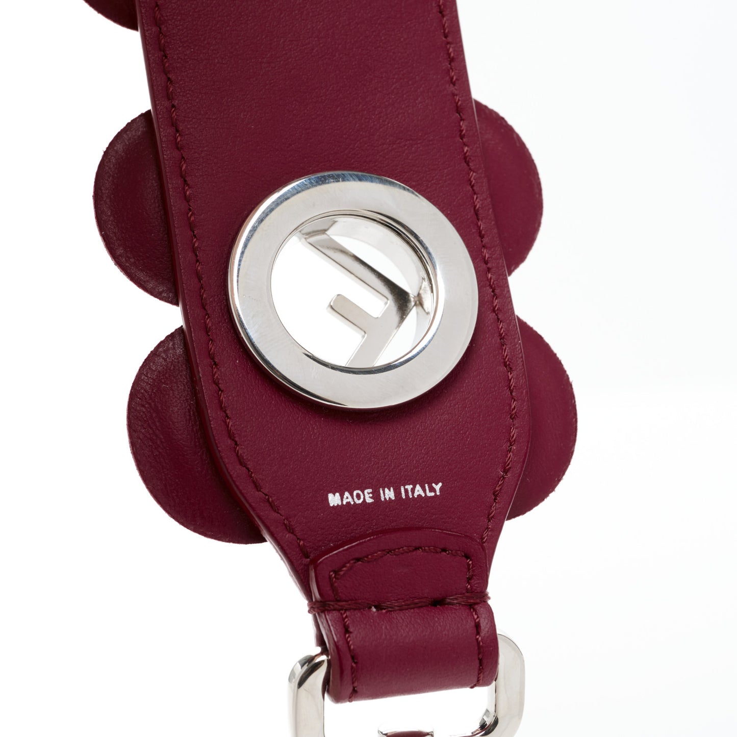 Vitello Century Opaco F is Fendi Floral Mini Strap You Black Cherry