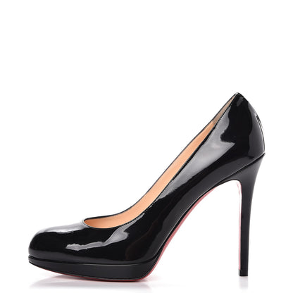 Christian Louboutin Patent New Simple 120 Pumps 39.5 Black 1 of 13