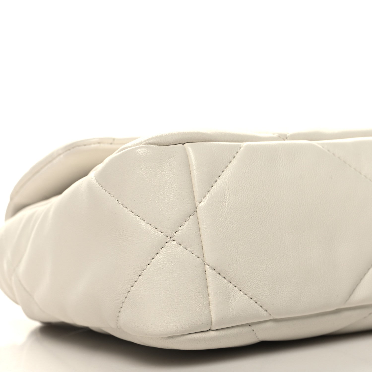 Chanel Lambskin Quilted Medium Chanel 19 Flap White 9 of 10