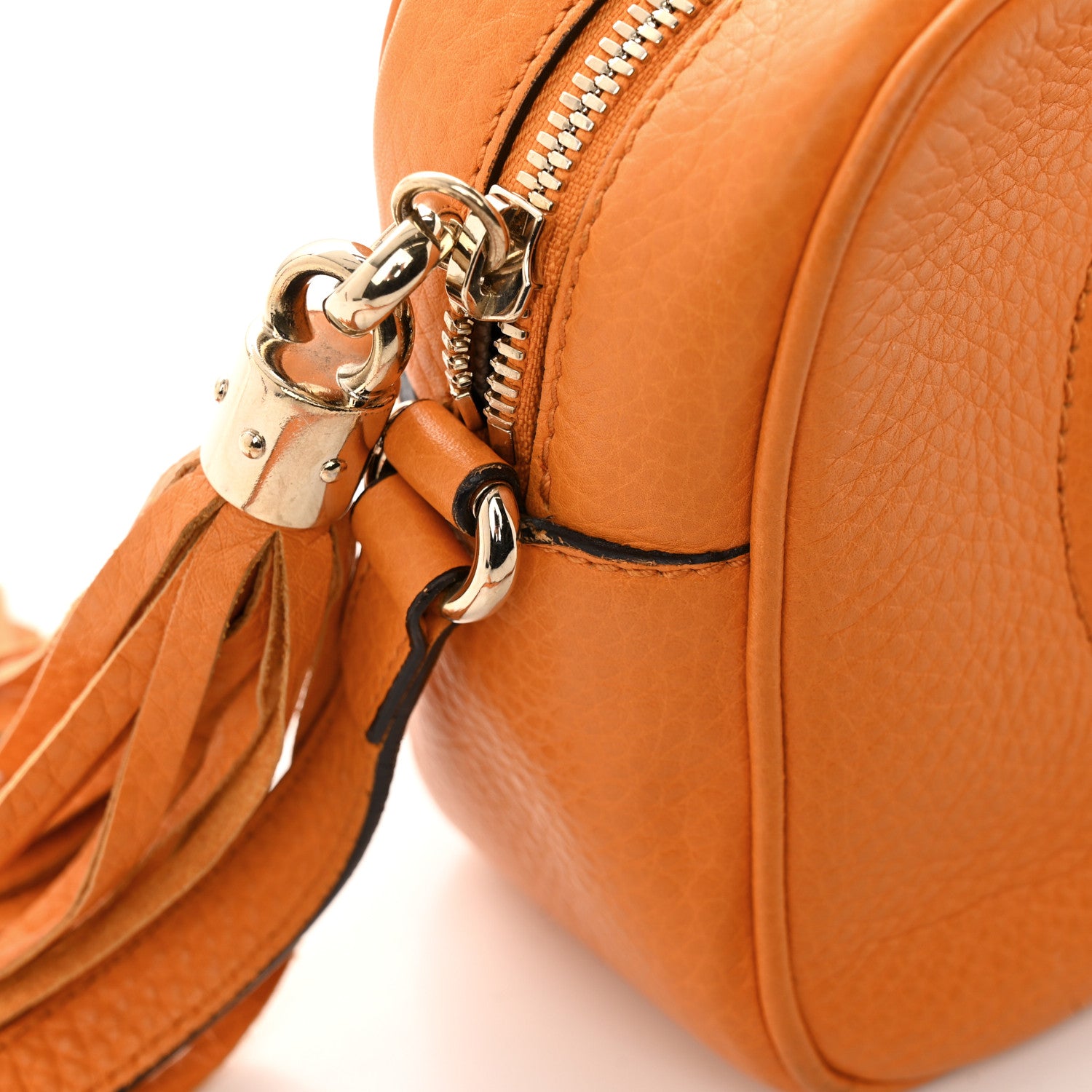 Gucci Pebbled Calfskin Small Soho Disco Bag Curcuma 14 of 16