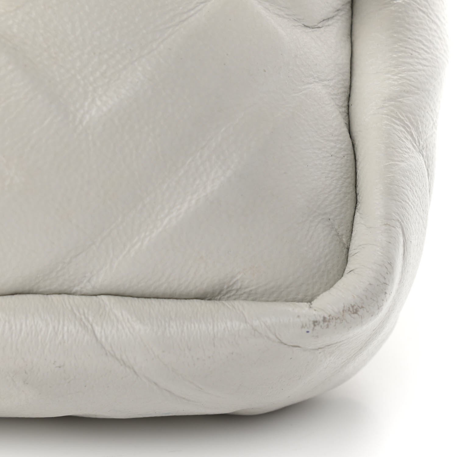 Fendi Nappa FF 1974 Embossed Mini Baguette White 13 of 16