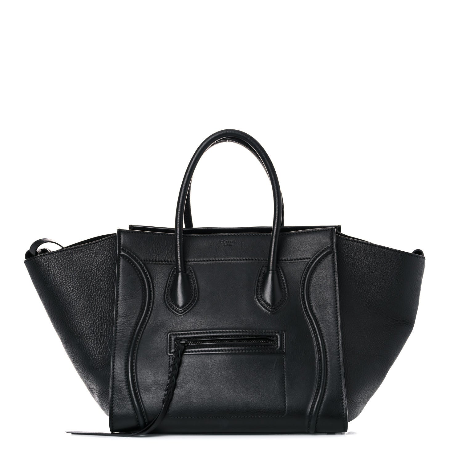 Celine Supple Calfskin Medium Phantom Luggage Black 1 of 24