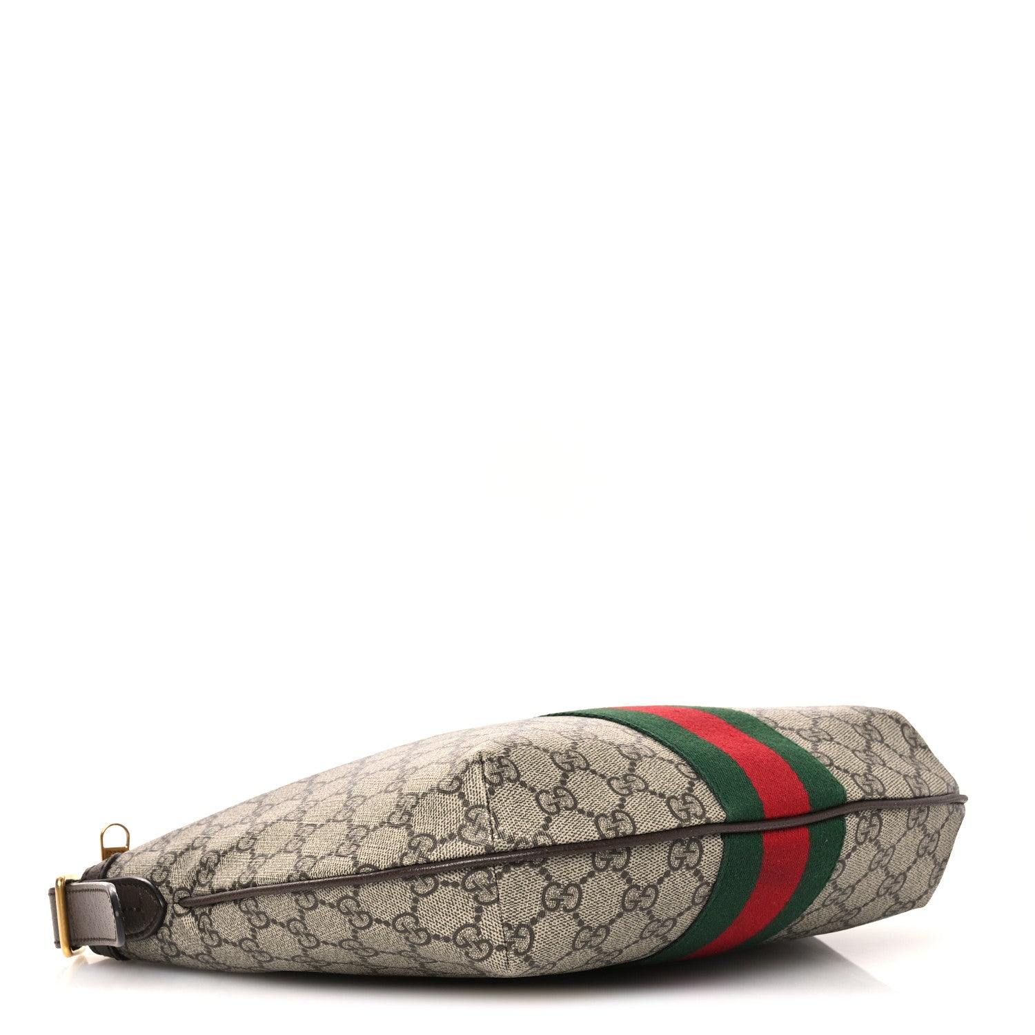 Gucci GG Supreme Monogram Web Small Ophidia Half Moon Hobo Brown 4 of 11