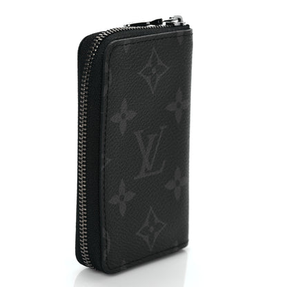 Louis Vuitton Monogram Eclipse Zippy Coin Purse Vertical 7 of 7