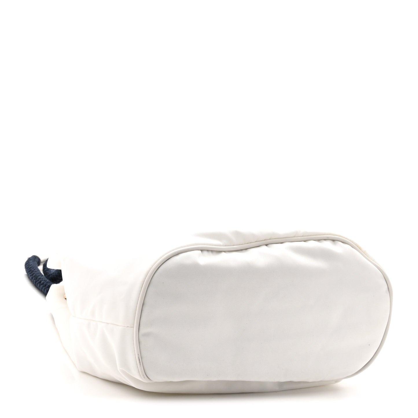 Re-Nylon Triangle Mariner Small Bucket Bag White Baltico
