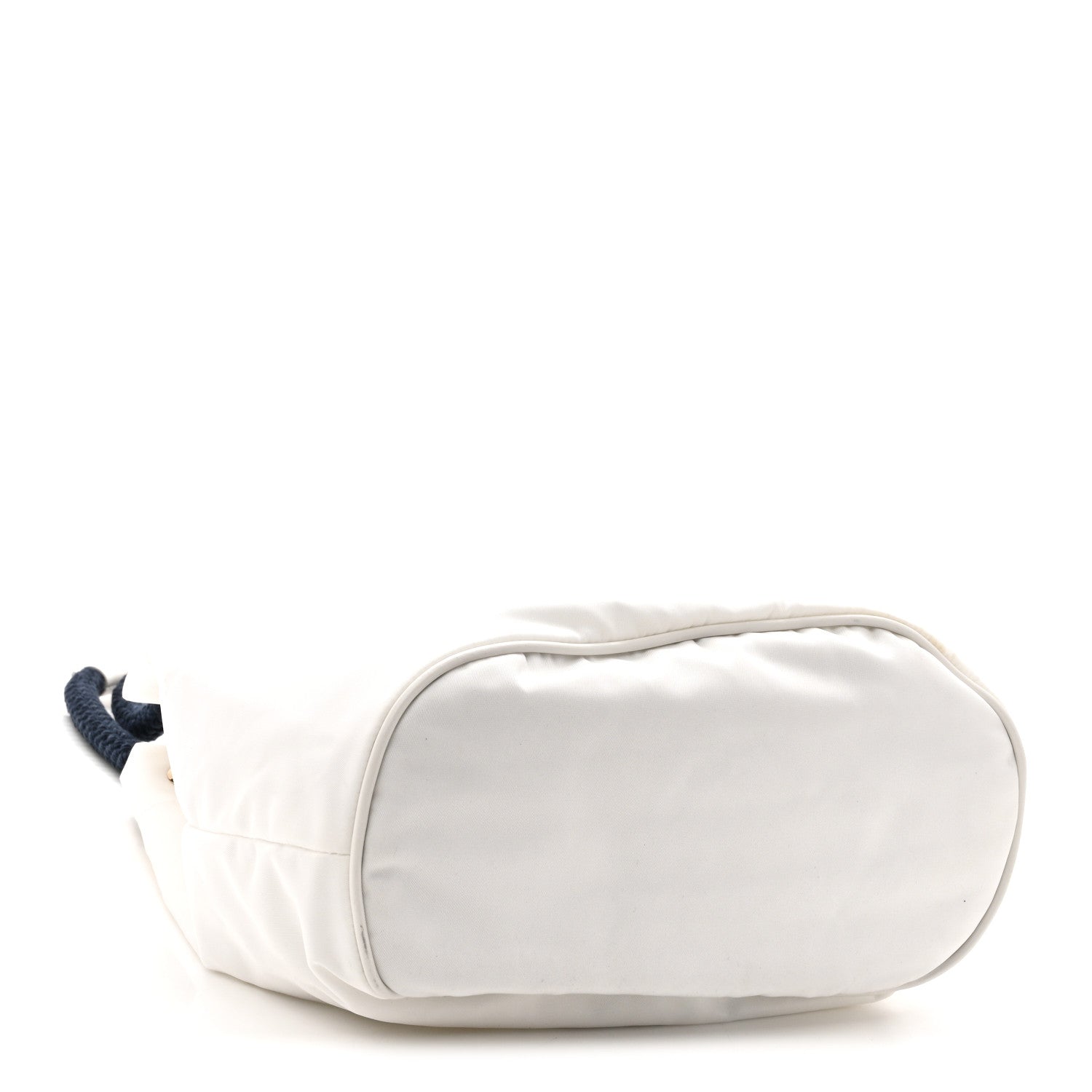 Prada Re-Nylon Triangle Mariner Small Bucket Bag White Baltico 4 of 9