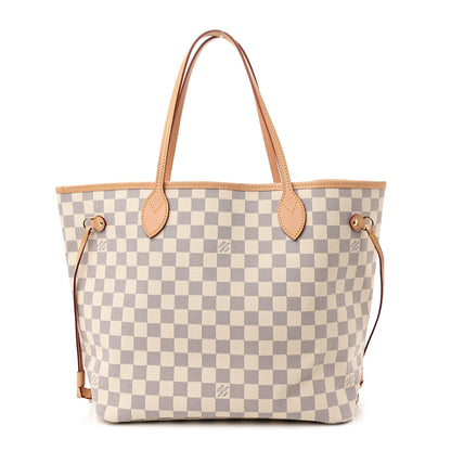 Louis Vuitton Damier Azur Neo Neverfull MM Rose Ballerine 1 of 11