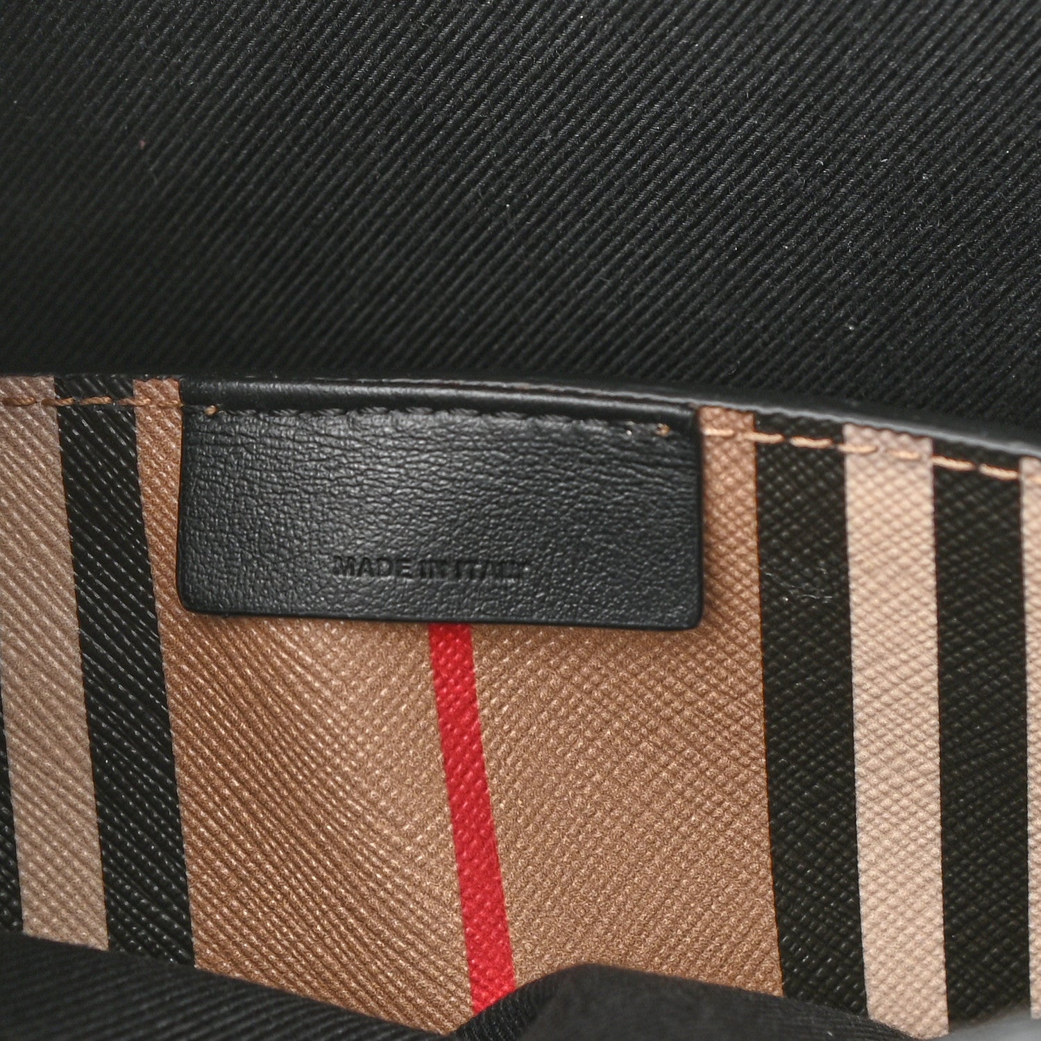 Burberry E-Canvas Stripe Book Tote Archive Beige 7 of 9
