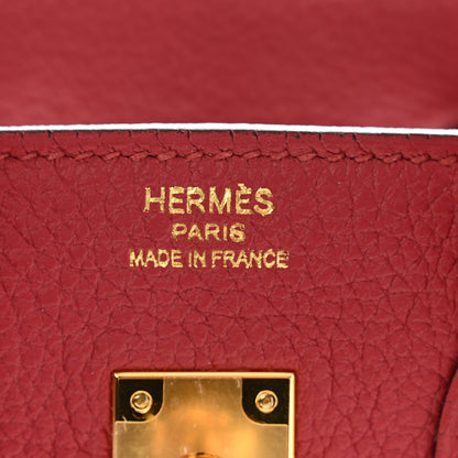 Hermes Togo Birkin 25 Rouge Grenat 6 of 11