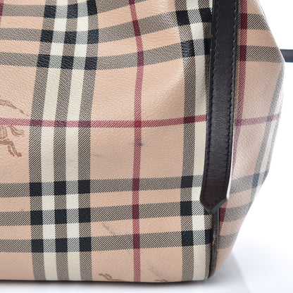 Burberry Haymarket Check Small Canterbury Tote Chocolate 14 of 17