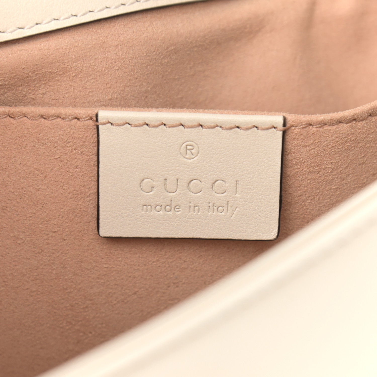 Gucci Calfskin Matelasse Mini GG Marmont Shoulder Bag White 6 of 11