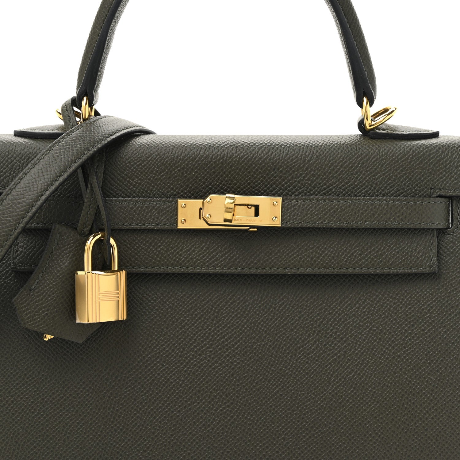 Hermes Epsom Kelly Sellier 25 Vert De Gris 8 of 11