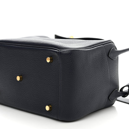 Hermes Taurillon Clemence Lindy 26 Bleu Nuit 10 of 13