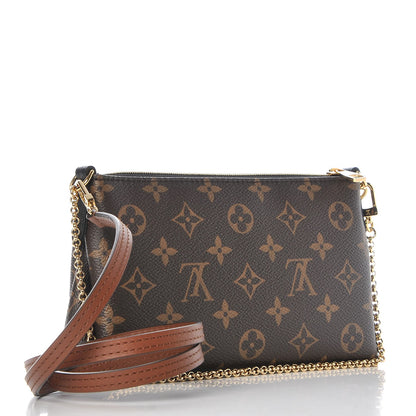 Louis Vuitton Monogram Pallas Clutch Black 3 of 8
