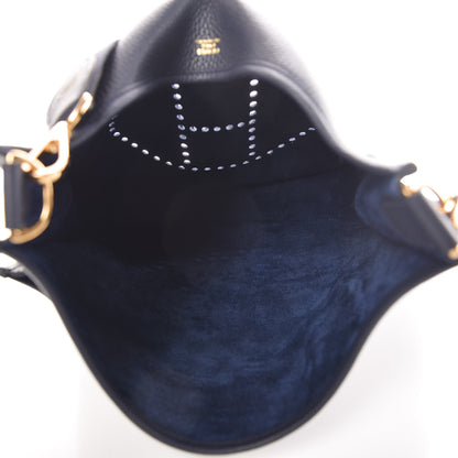 Hermes Taurillon Clemence Evelyne III GM Bleu Nuit 5 of 11