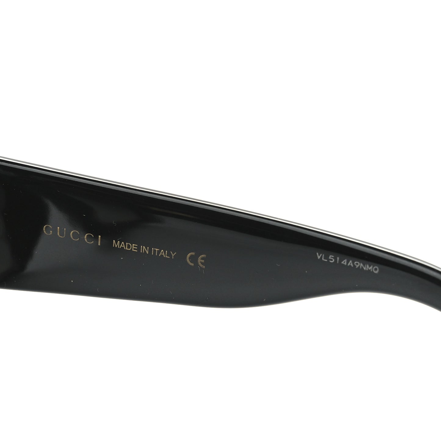 Acetate Square Frame Sunglasses GG0141S Black