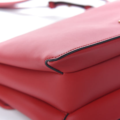 Prada New Calfskin Ingrid Shoulder Bag Rosso 10 of 12