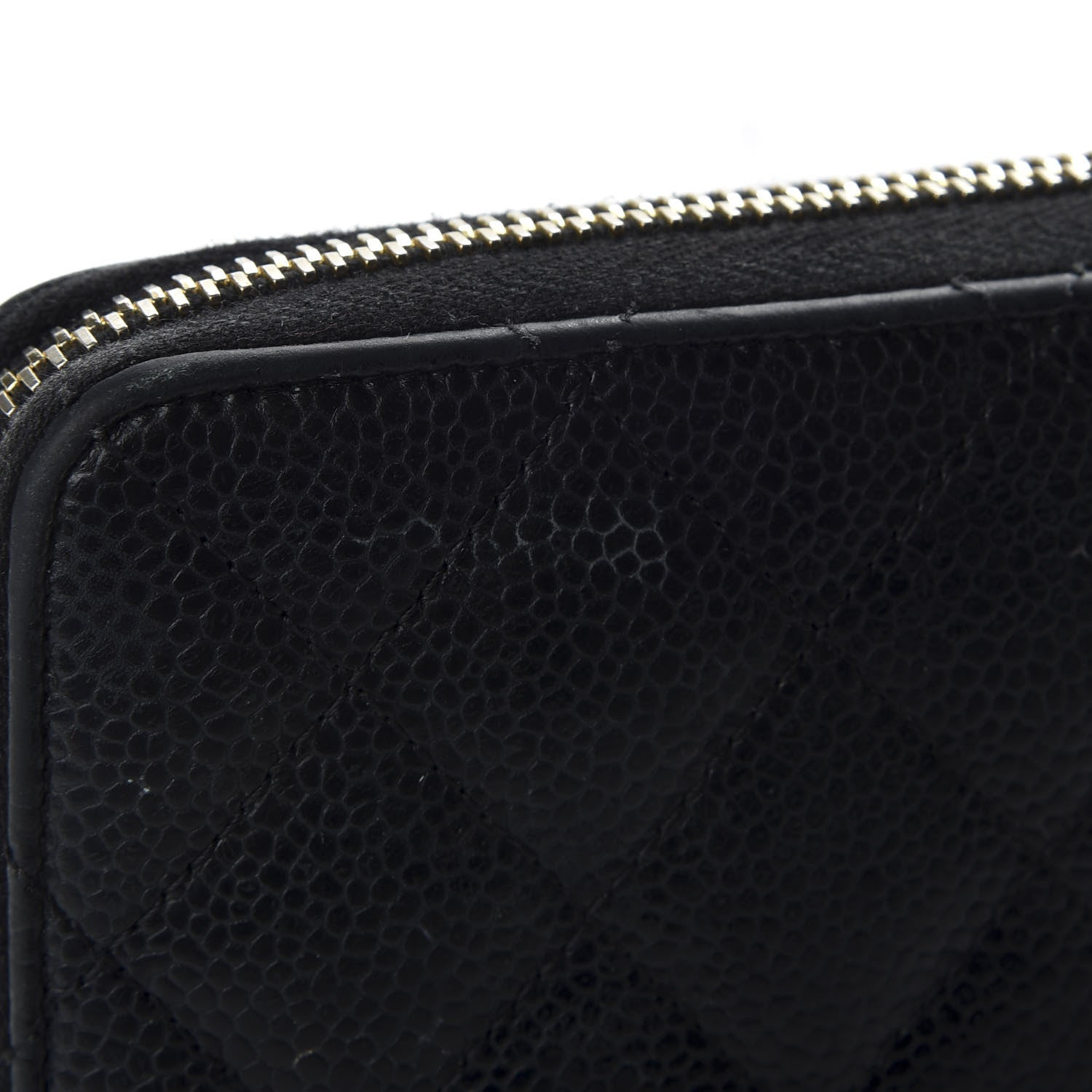Chanel Caviar Quilted Large Zip Around Organizer Wallet Black 11 of 12