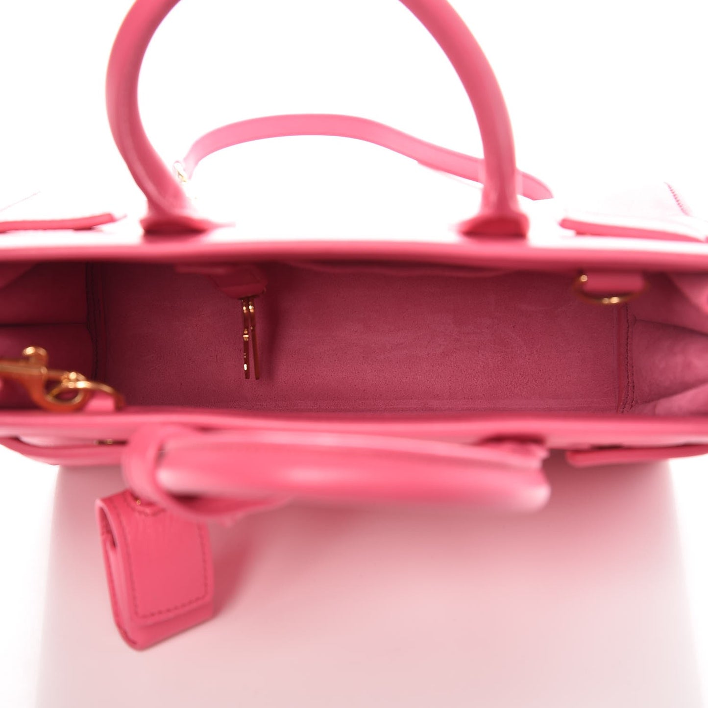 Calfskin Nano Sac De Jour Lipstick Fuchsia