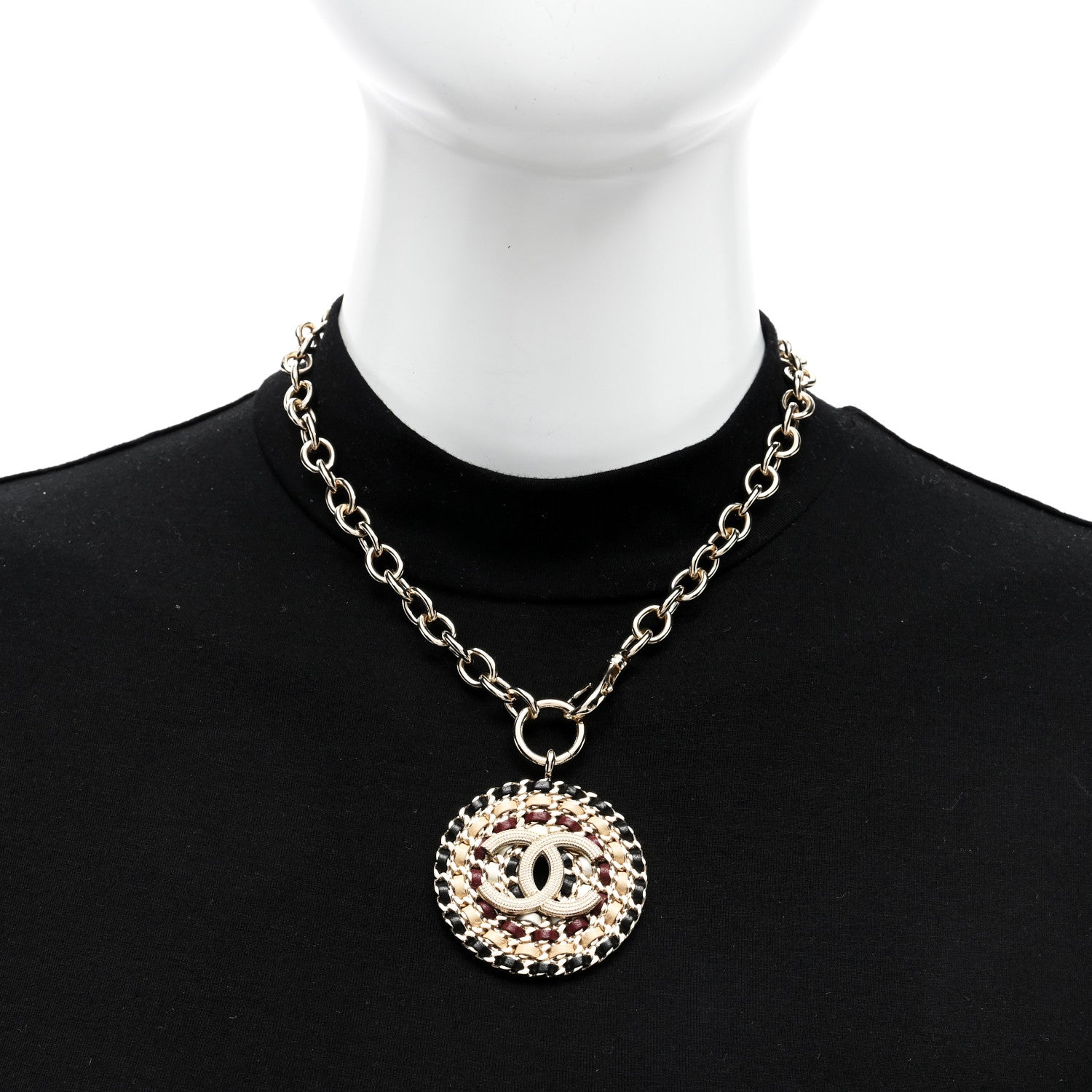 Chanel Lambskin Chain CC Necklace Gold 2 of 5