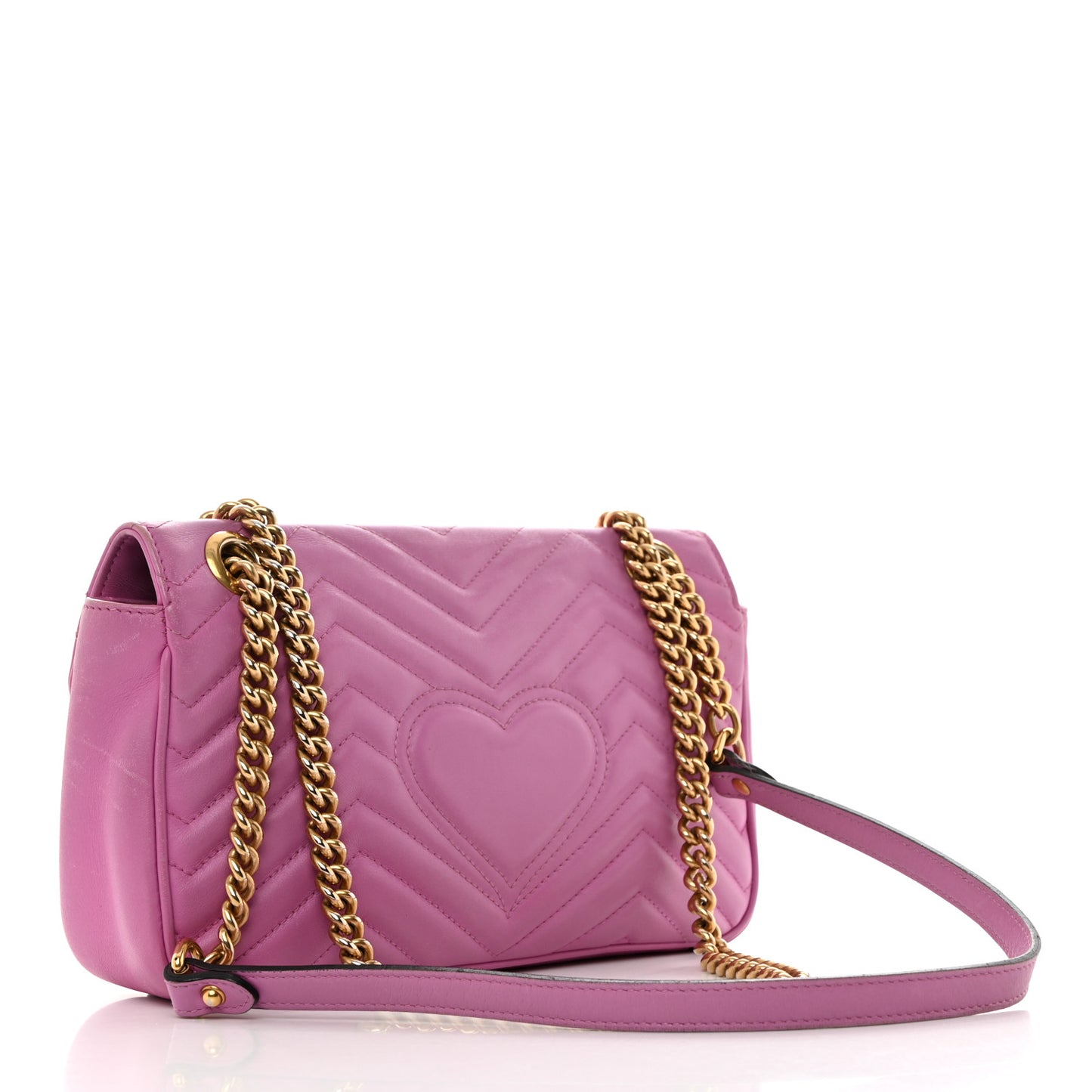 Calfskin Matelasse Small GG Marmont Shoulder Bag