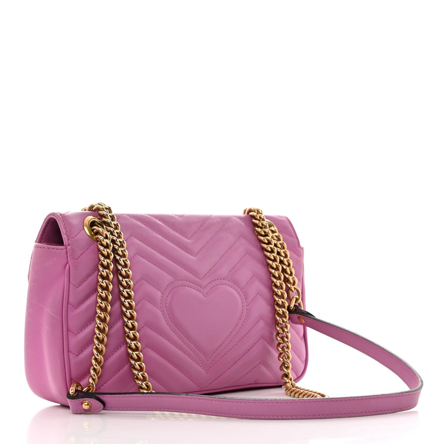 Gucci Calfskin Matelasse Small GG Marmont Shoulder Bag 2 of 13