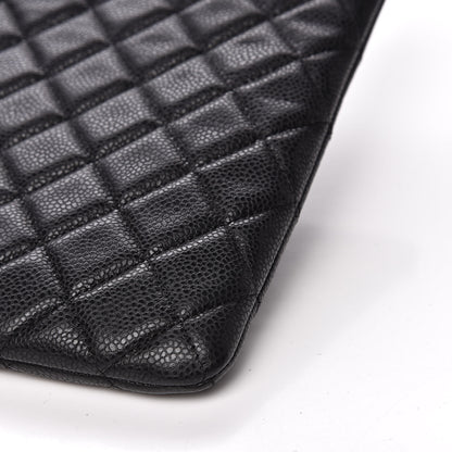 Chanel Caviar Quilted Large Cosmetic Case Black 10 of 10