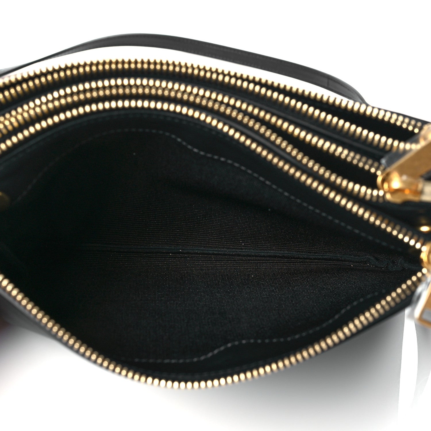 Celine Lambskin Small Trio Crossbody Bag Black 6 of 11