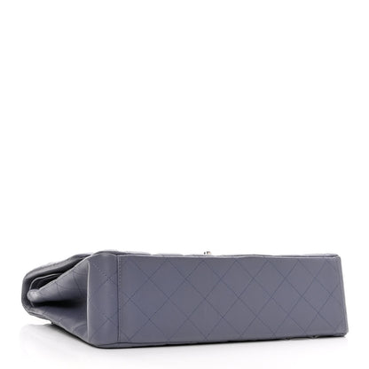 Chanel Lambskin Quilted Maxi Double Flap Purple 3 of 12