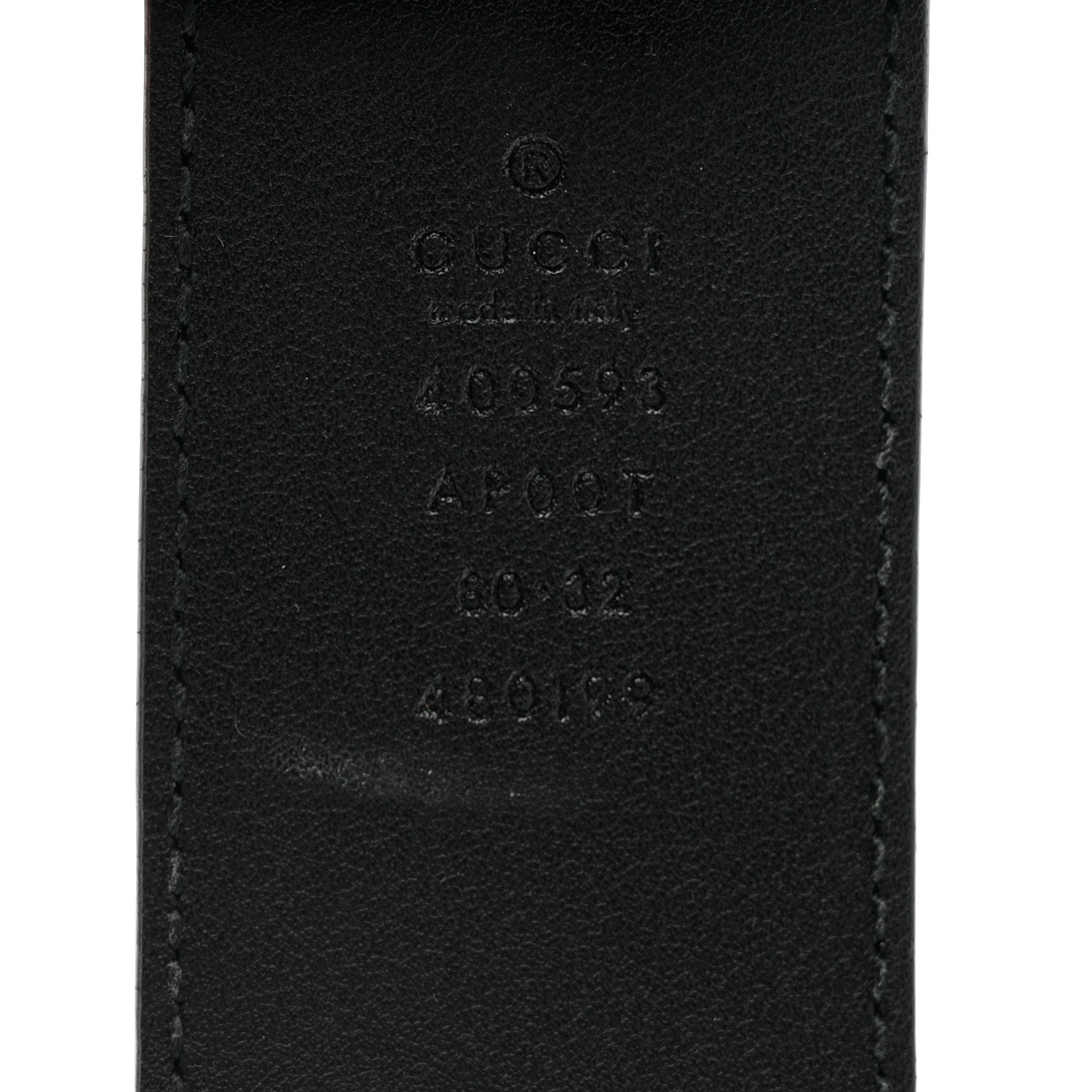 Gucci Calfskin Double G 40mm Belt 80 32 Black 3 of 6