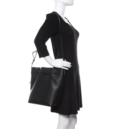 Mansur Gavriel Saffiano Bucket Bag Black Flamma 2 of 12