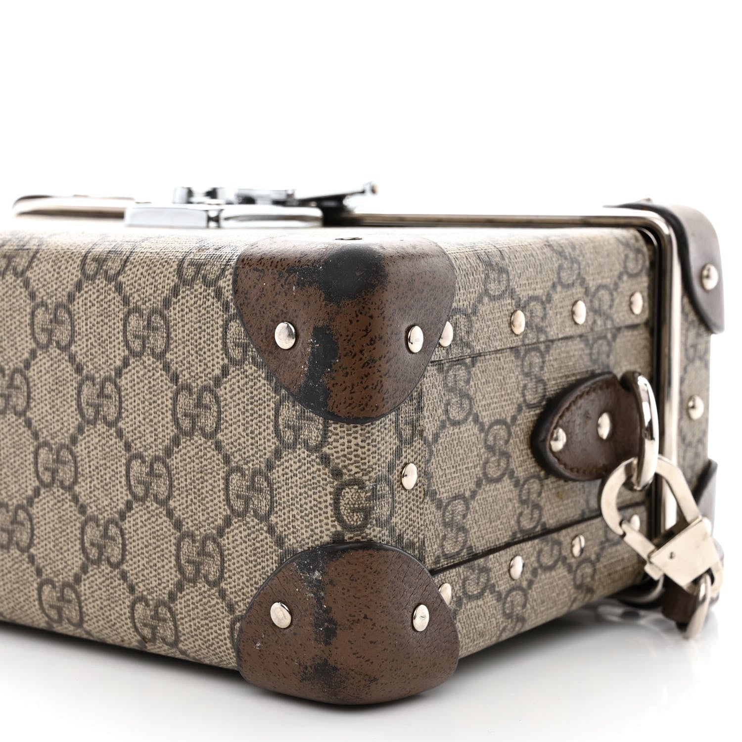 Gucci GG Supreme Monogram Globe-Trotter Beauty Case Brown 11 of 13