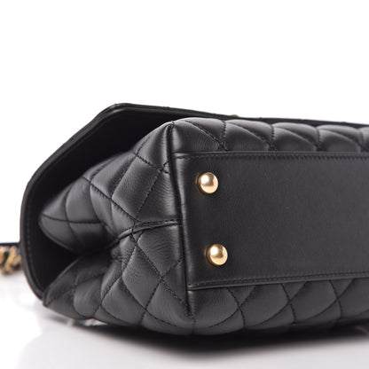 Chanel Calfskin Strass Quilted Mini Coco Handle Flap Black 6 of 10